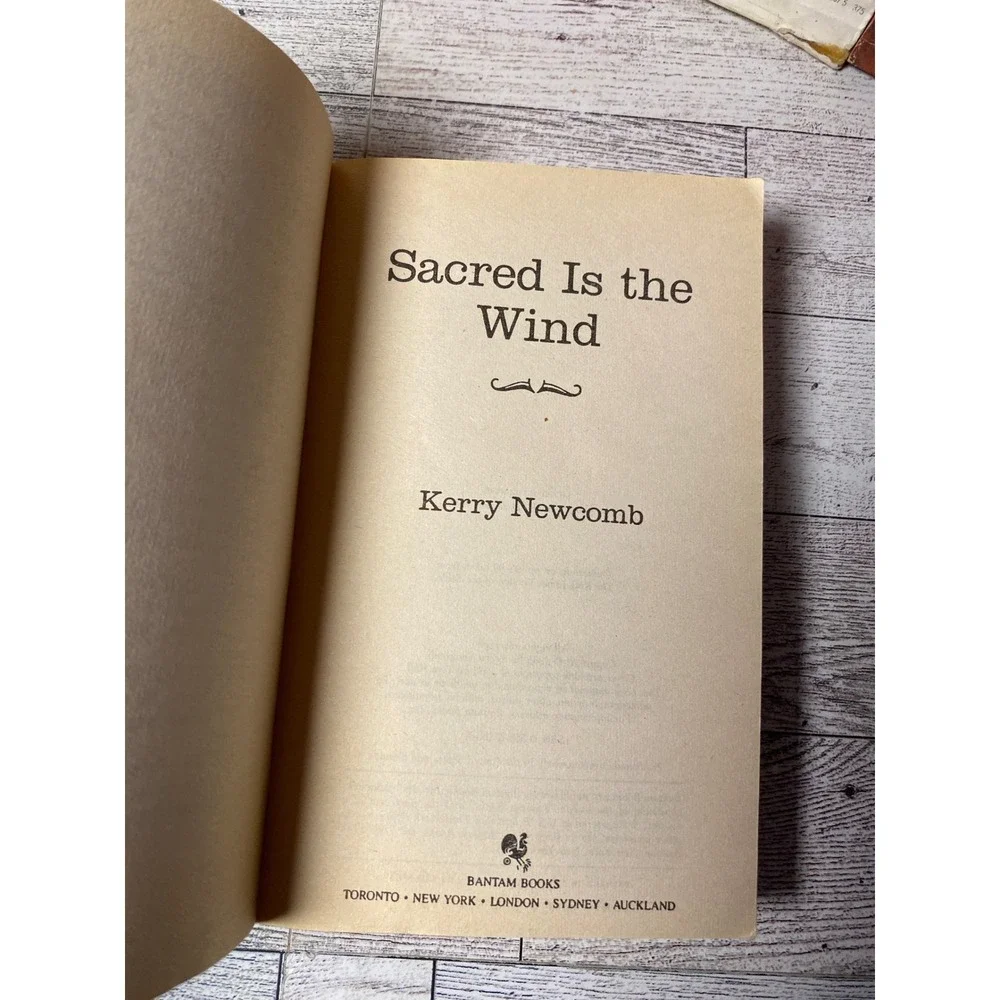 Sacred Is the Wind‎ Novel by Kerry Newcomb 1985 Bantam Books Paperback